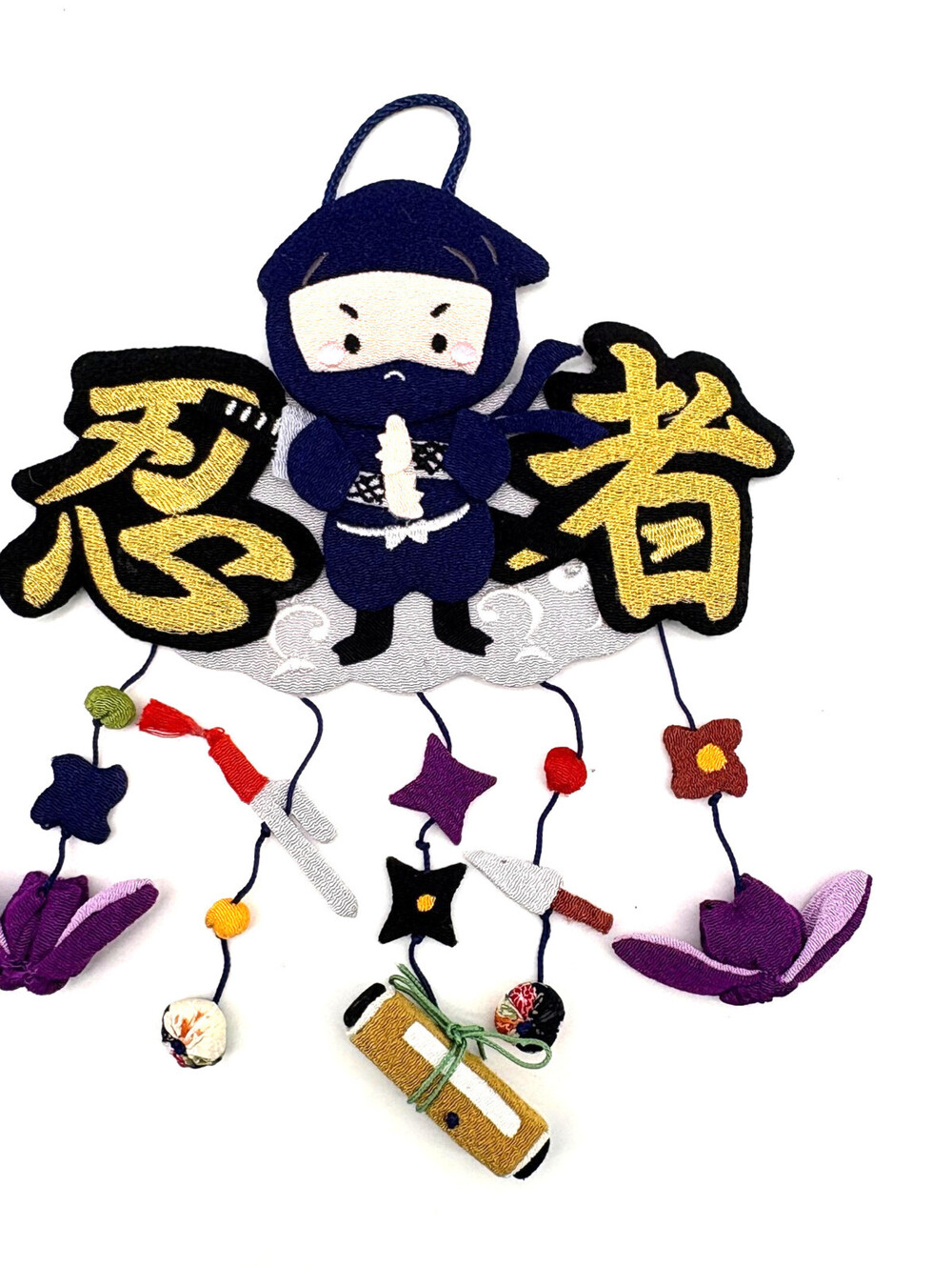 Japanese Kanji Hanging Ninja Shinobi Person Ornament